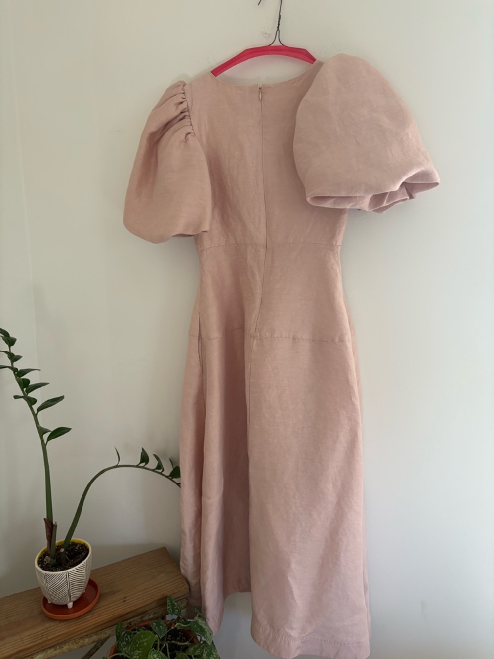 Aje pink puff sleeve midi dress - Picture 7 of 9